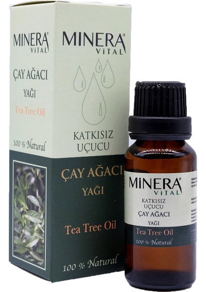 Çay Ağacı Yağı 20 ml Katkısız Içilebilir & Sürülebilir
