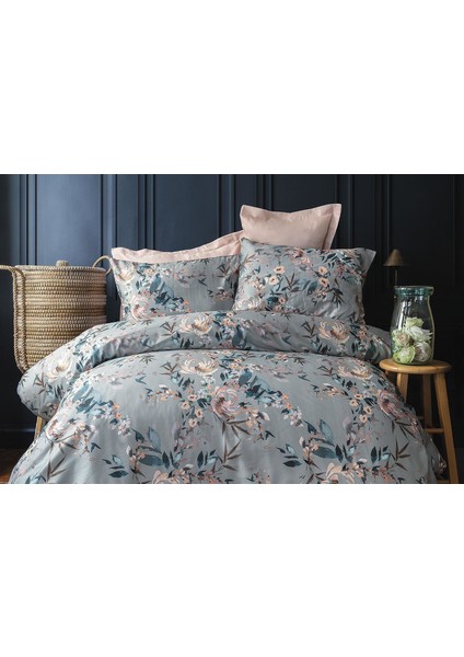 İssimo Home Molie 210 Tc (83 Tel) Dijital Pamuk Saten Tek Kişilik Nevresim Takımı