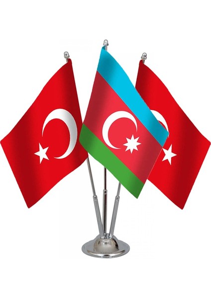 Üçlü Azerbaycan Masa Bayrağı Takımı