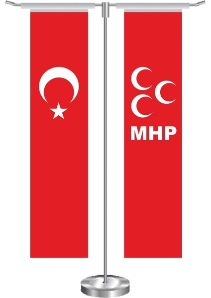 T Dikdörtgen Mhp Masa Bayrağı Takımı