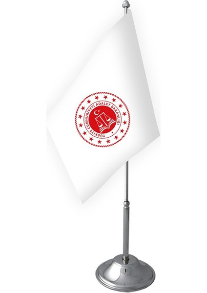 Tekli T.c Adalet Bakanlığı Masa Bayrağı Takımı