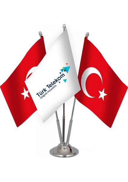 Üçlü Türk Telekom Masa Bayrağı Takımı