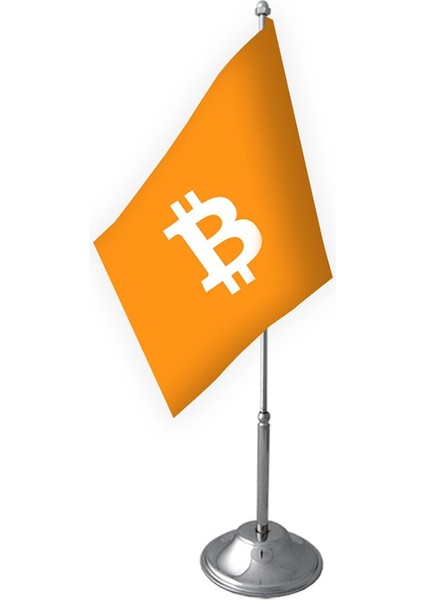Tekli Bitcoin Masa Bayrağı Takımı