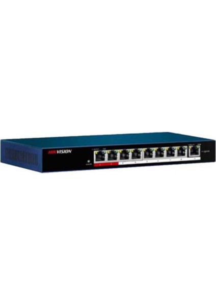 Hıkvısıon DS-3E0109P-E/M 9port 10/100 9x Poe 58W Yönetilemez Switch