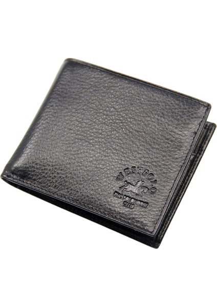 West Polo Siyah Bozuk Para Bölmeli Hakiki Deri Cüzdan WPT35 fiyatları