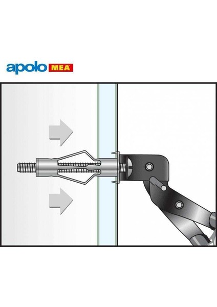 Mea Hrm 4/20 Metal Boşluk Dübeli (8X46MM, 100 Adet)