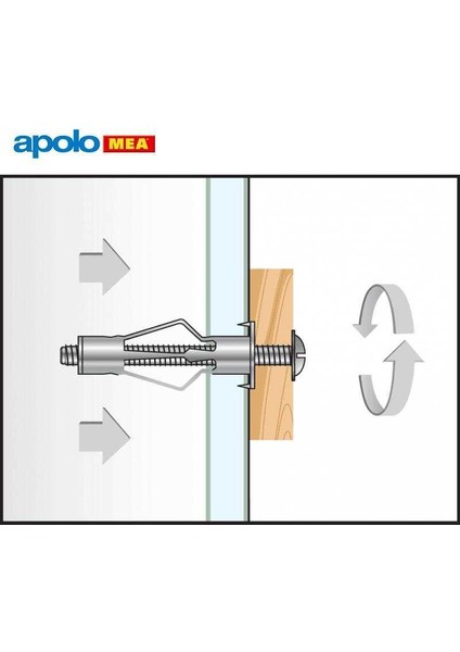 Mea Hrm 4/20 Metal Boşluk Dübeli (8X46MM, 100 Adet)