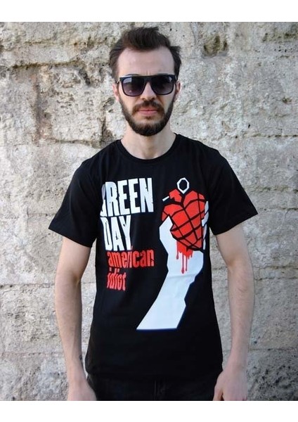 Green Day Tişört(10) American Idiot