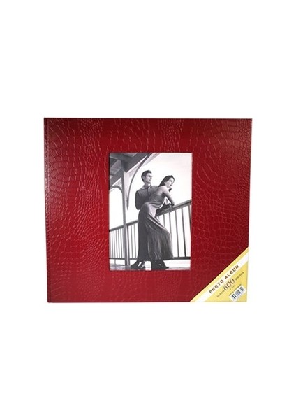 10 x 15 cm 500 Lük Deri Fotoğraf Albümü Bordo