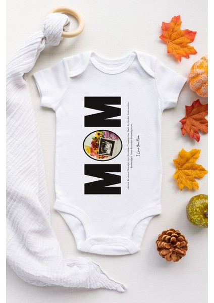 Mom Ultr.dikey Desenli Kısa Kol Body