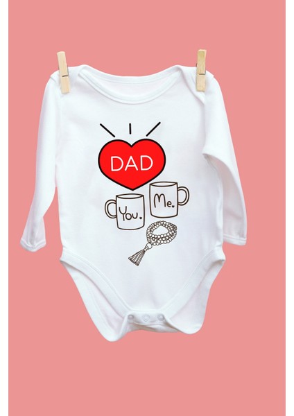 You And Me Dad Desenli Uzun Kol