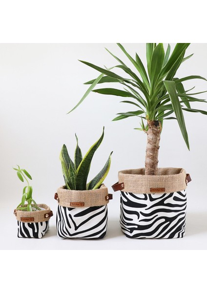 Naturelove Serisi Ferus 3lü Kumaş Saksı Kılıfı Seti modelleri