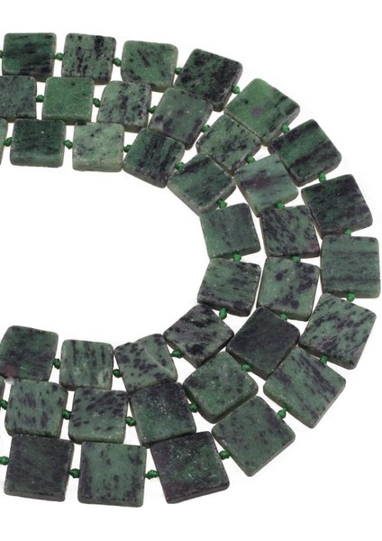 16X16 mm Ruby Zoisit Taşı Dizi - DZ3875