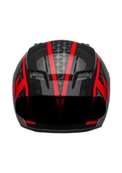 Ps Qualıfıer Scorch Black-Red Kapalı Kask Xl