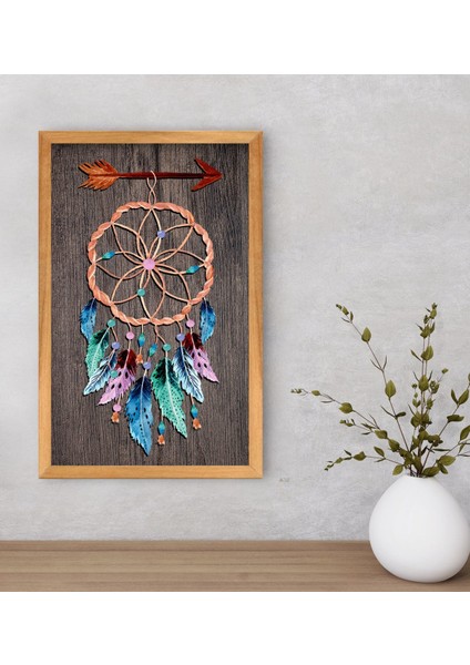 Gift Rüya Kapanı Dekoratif Retro Ahşap Tablo-1