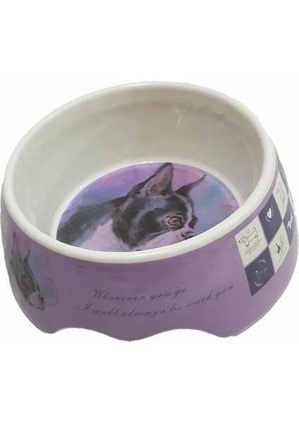 Kedi Köpek Mama ve Su Kabı BO-3153 700 ml Mor