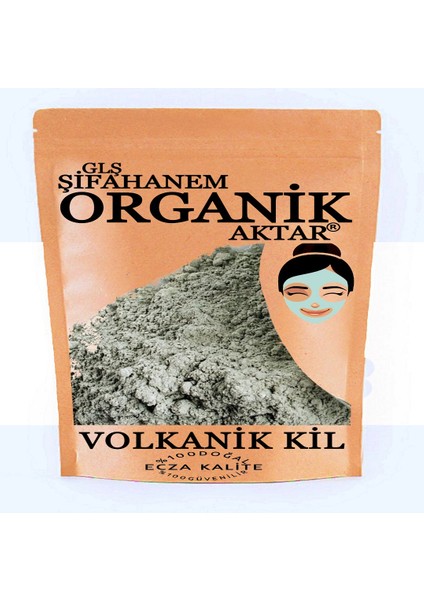 GLŞ Şifahanem Organik Aktar Yeşil Kil Volkanik Toz 250 gr