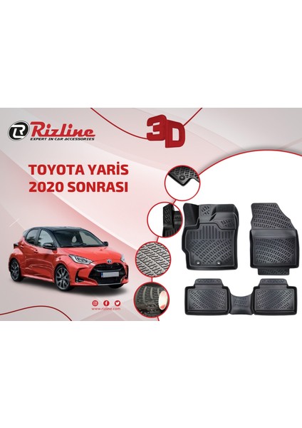 Toyota Yaris 2020+ 3D Paspas