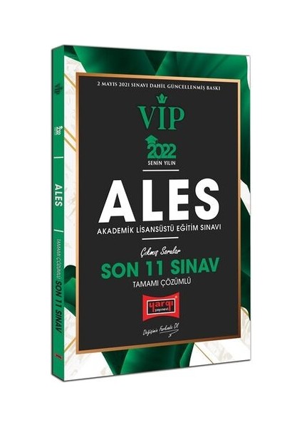 ALES 2022 VIP Tamamı Çözümlü Son 11 Sınav Çıkmış Sorular