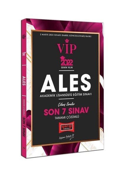 ALES 2022 VIP Tamamı Çözümlü Son 7 Sınav Çıkmış Sorular