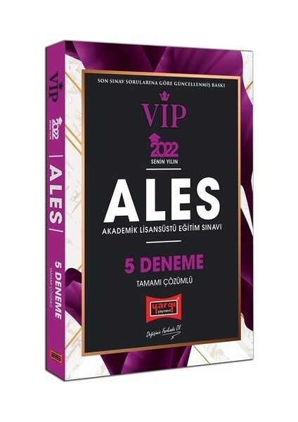 ALES 2022 VIP Tamamı Çözümlü 5 Deneme