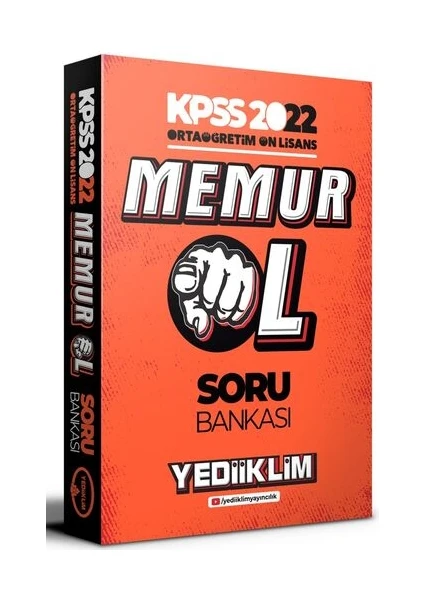 Yediiklim Yayınları KPSS 2022 Ortaöğretim Ön Lisans Memur Ol Soru Bankası