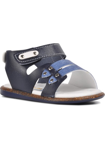210107 Lacivert-Kot Mavi Comfort Erkek Çocuk Sandalet modelleri