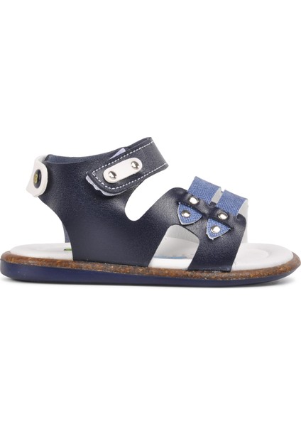 210107 Lacivert-Kot Mavi Comfort Erkek Çocuk Sandalet indirimleri