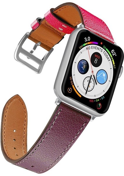 Apple Watch 2 3 4 5 6 Se 42 44 mm Deri Kayış Kordon