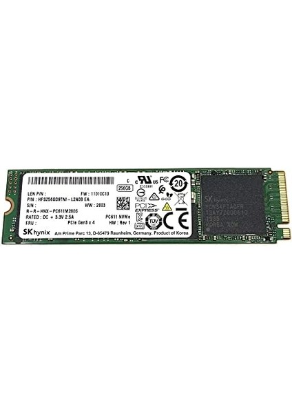 PC611 256GB M.2 2280 NVMe SSD