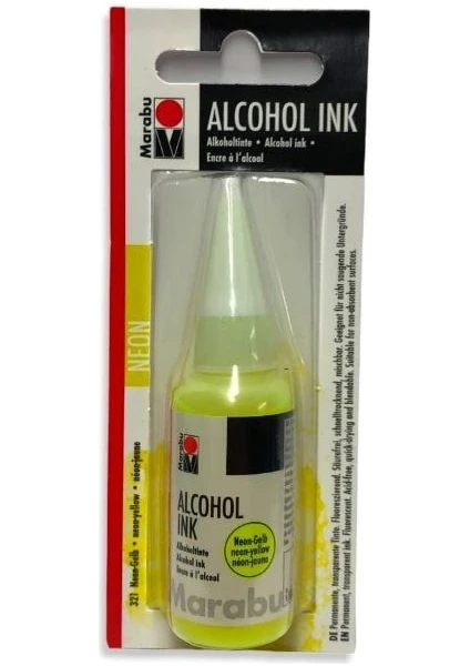 Alcohol Ink Alkol Bazlı Mürekkep 20 Ml. Neon Yellow