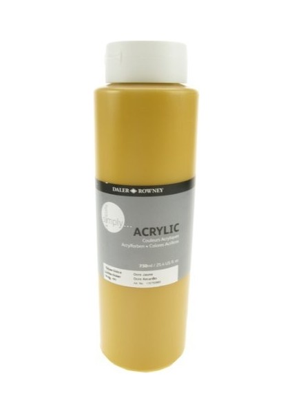 Daler Rowney Simply Akrilik Boya 750 Ml. Yellow Ochre