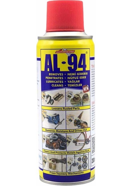 Pas Sökücü & Yağlayıcı Al-94 5 Fonksiyonlu 200 ml M-7706