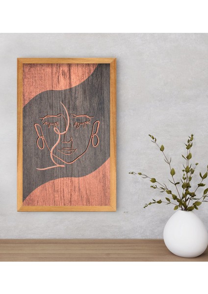 Gift Minimalist Art Dekoratif Retro Ahşap Tablo-4