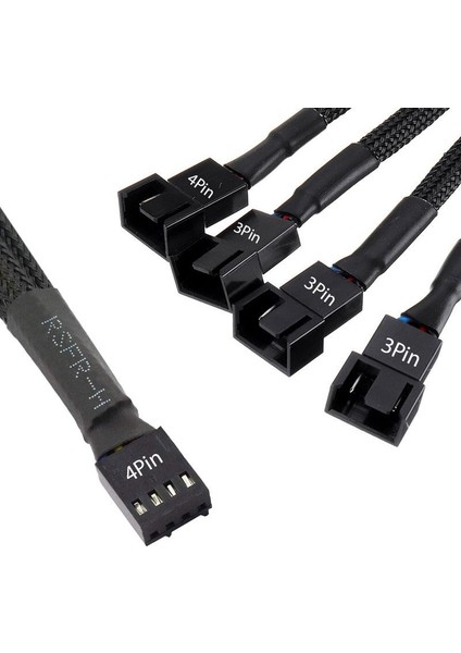 4 Pin Fan Çoklayıcı Kablosu 4P Dişi 3X3 Pin Erkek+1X4 Pin Erkek fiyatları