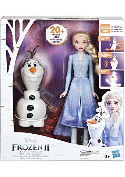 E5508 Frozen 2-Konuşan Olaf ve Elsa / Disney Frozen 2 / +4 Yaş