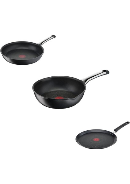 6x Excellence 22 cm. Tava - 25 cm. Krep - 26 cm. Multipan Tava 3'lü Set