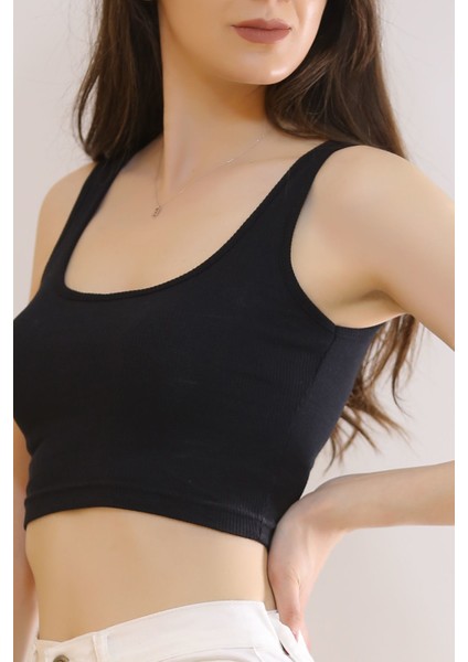 Crop Atlet Siyah modelleri