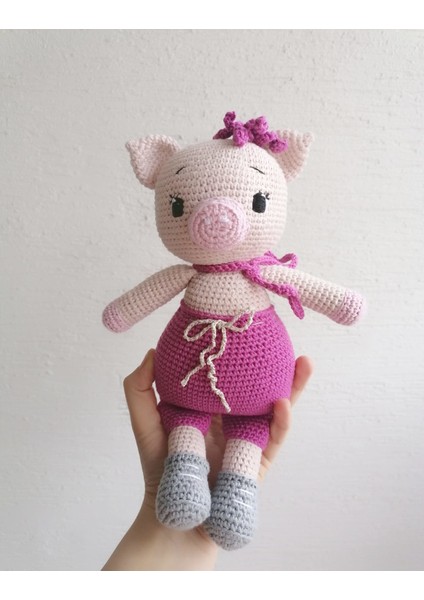 Coco ve Bobo Takımı Amigurumi Organik Oyuncak