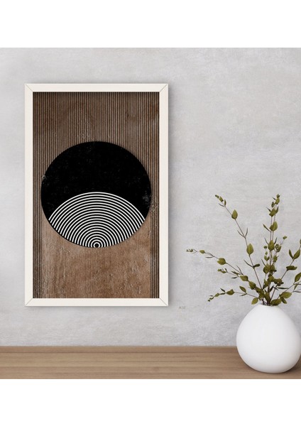 Gift Modern Art Dekoratif Ahşap Beyaz Çerçeveli Tablo-1