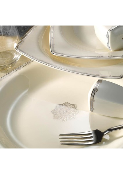Bone Mare 62 Parça Yemek Takımı Platin 1139720