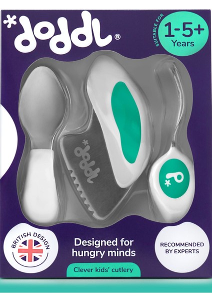 Ergonomik Kaşık Çatal Bıçak Seti Aqua 1-5 Yaş