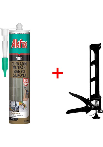100D - Silikon Beyaz ve Silikon Tabancası
