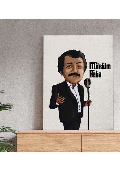Gift Müslüm Baba Tasarımlı Kanvas Tablo 50X70CM-6