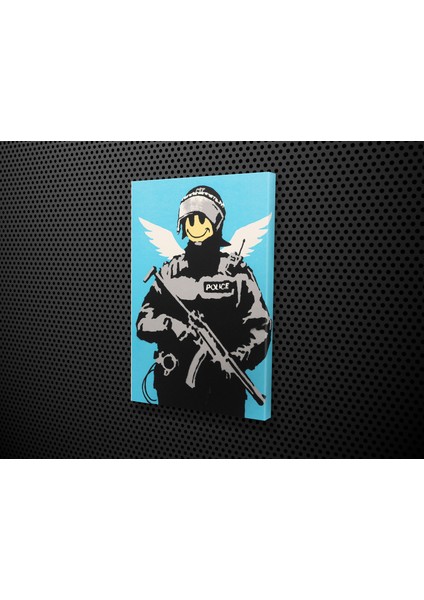 Banksy- Angel Soldier Kanvas Tablo