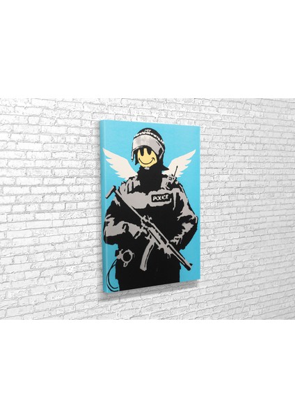 Banksy- Angel Soldier Kanvas Tablo