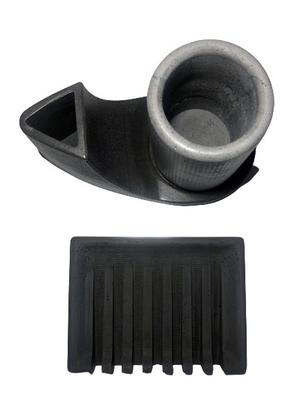 Wavy Beton Diş Fırçalık-Sabunluk Set (Siyah-Gri)