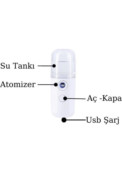 Taşınabilir Mini Hava Temizleme Difüzörü Atomizer Dezenfektan