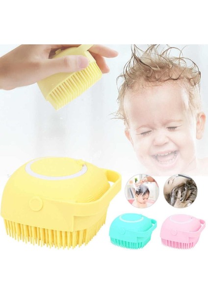 Şampuan Hazneli Silikon Peeling Duş Fırçası Masaj modelleri