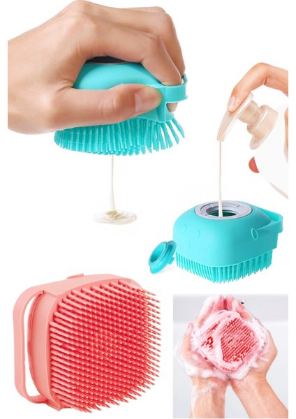 Banyo Duş Kesesi Sabun Duş Jeli Hazneli Masaj Fırçası Lif Kese indirimleri